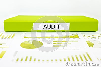 Audit reports, graphs, charts, data analysis Stock Photo