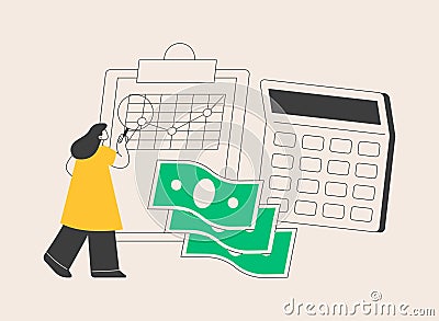 Audit service abstract concept vector illustration. Vector Illustration