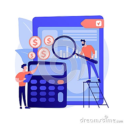 Audit service vector concept metaphor Vector Illustration