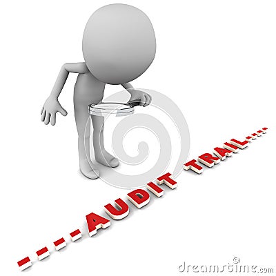 Audit trail Stock Photo