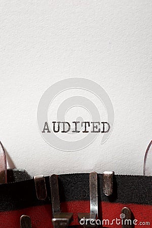 Audited concept view Stock Photo