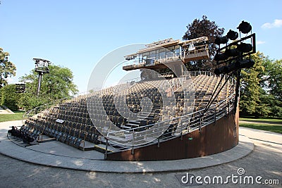 Auditorium swivel theatre Stock Photo