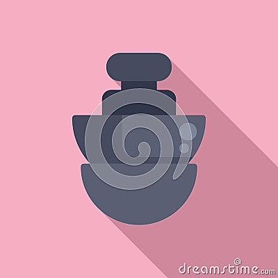 Auditory ear plug icon flat vector. Health care protection Stock Photo