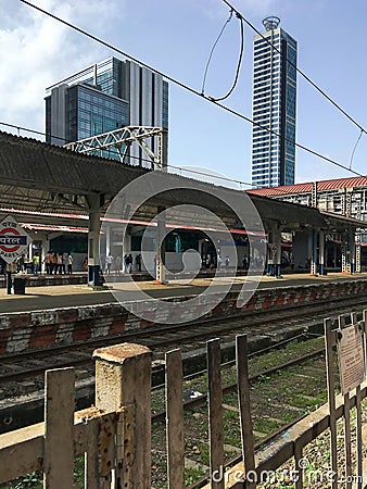 High Rise building at Parel Railway station Mumba Editorial Stock Photo