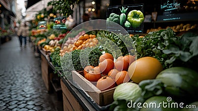 Augmented assistant - innovative virtual reality resources, instant access information, combining AR mapping Stock Photo