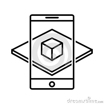 Augmented reality icon, vector illustration Vector Illustration