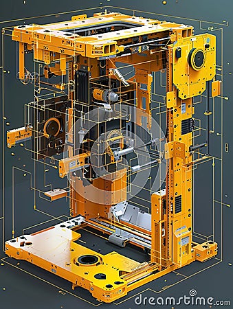 Augmented reality manuals for complex machinery providing realtime stepbystep assembly instructions Stock Photo