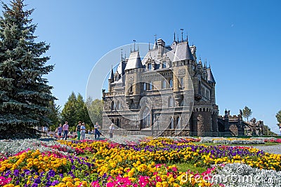 August. 2019.Hryashevka. Russia. Garibaldi Castle. General view of the building Editorial Stock Photo