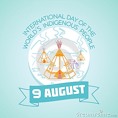 9 august Indigenous People Stock Photo