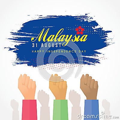 31 August - Malaysia Independence Day Vector Illustration