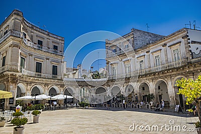 Martina Franca, Taranto, Puglia, Italy. Village with baroque architecture. Editorial Stock Photo