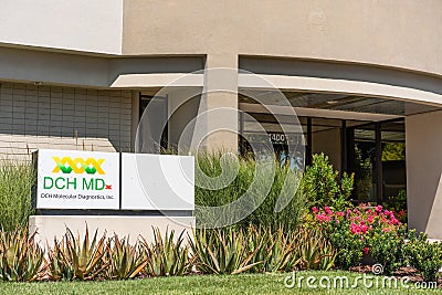 August 3, 2020 Mountain View / CA / USA - DCH Molecular Diagnostics headquarters in Silicon Valley; DCH MDx develops assays for Editorial Stock Photo