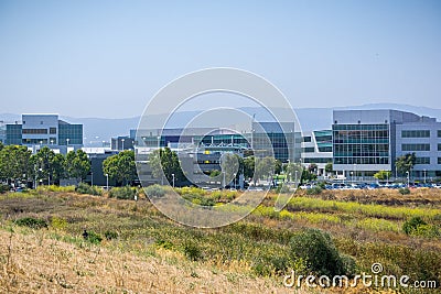 August 17, 2017 Sunnyvale/CA/USA - Yahoo headquarters located on the shoreline of San Francisco bay, Silicon Valley Editorial Stock Photo