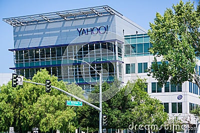 Yahoo headquarters in Silicon Valley Editorial Stock Photo