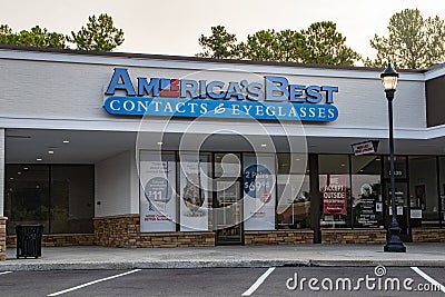 Americas Best contact and glasses retail store Editorial Stock Photo