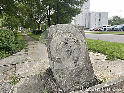 George Washington monument downtown Augusta Georgia Editorial Stock Photo