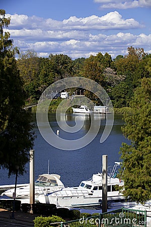 Augusta, Georgia Waterfront Stock Photo