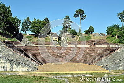 Augusta Raurica Roman theatre Stock Photo