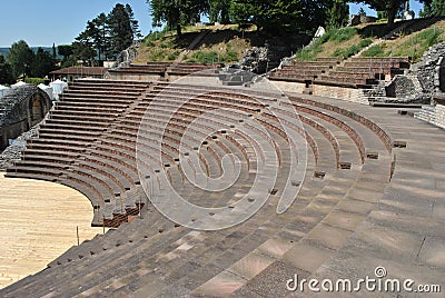 Augusta Raurica Roman theatre Stock Photo