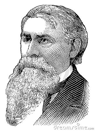 Augustus H. Garland, vintage illustration Vector Illustration