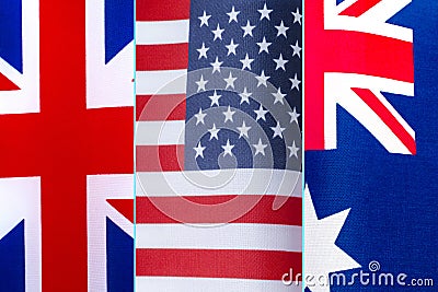 AUKUS is a trilateral defense alliance consisting of Australia, the United Kingdom and the United States. Stock Photo