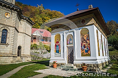 Stanisoara monastery in Cozia National Park Stock Photo