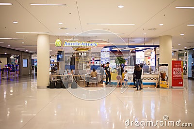 Auntie Anne`s shop. America Food Product Editorial Stock Photo