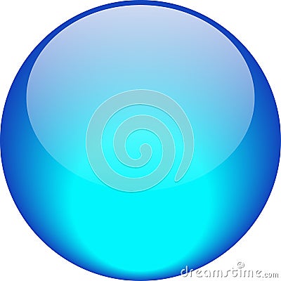Web button aqua blue Vector Illustration