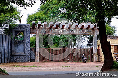 Dr. Salim Ali Lake Entrance Gate Front View Editorial Stock Photo