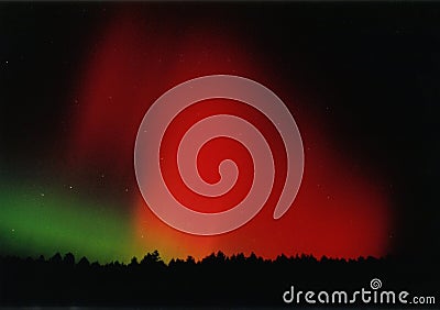 Aurora Borealis Stock Photo