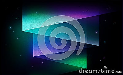 Aurora borealis northern lights abstract vector background vintage Vector Illustration