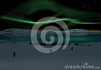 Aurora Borealis Stock Photo