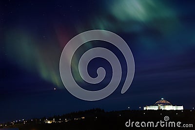 Aurora Borealis - Reykjavik - Iceland Stock Photo