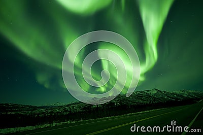 Aurora swirl Stock Photo