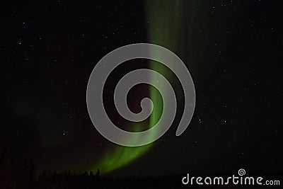 Aurora in Yellowknife Stock Photo