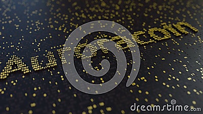 Auroracoin słowo robić ruszać się złote liczby Cryptocurrency transakcje lub kopalnictwo odnosić sie konceptualną animację ilustracja wektor Auroracoin słowo robić ruszać się złote liczby Cryptocurrency transakcje lub kopalnictwo odnosić sie konceptualną animację ilustracja wektor
