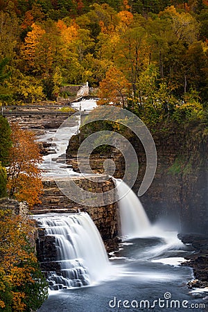 Ausable Chasm Waterfall Stock Photo