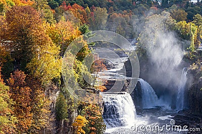 Ausable Chasm Waterfalls Stock Photo