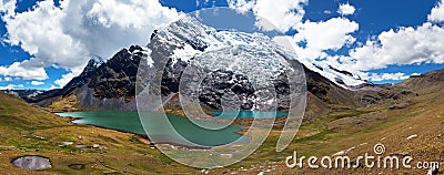 Ausangate Andes mountains in Peru near Cuzco city Stock Photo