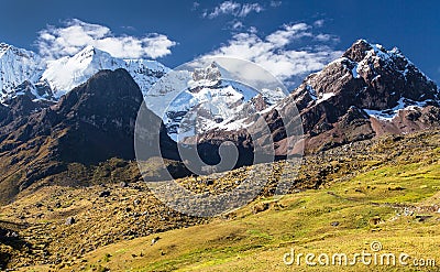 Ausangate Andes mountains in Peru Stock Photo