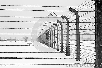 Auschwitz camp, Poland Editorial Stock Photo