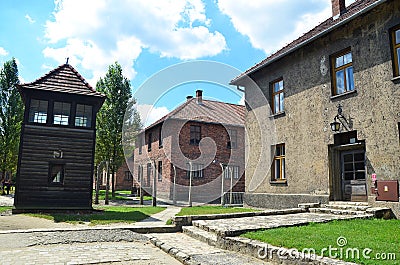 Auschwitz concentration camp Editorial Stock Photo