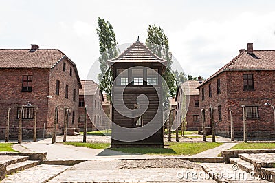 Auschwitz Guard House Editorial Stock Photo