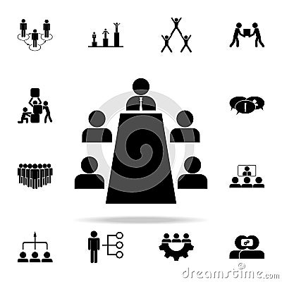 auscultation icon. Teamwork icons universal set for web and mobile Stock Photo