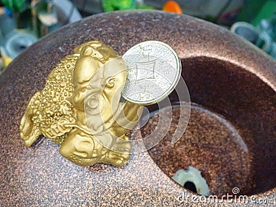 Auspicious carving products Stock Photo