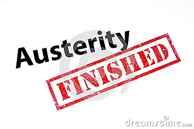 Austerity Finished Stock Photo