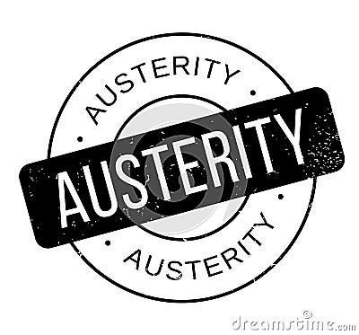 Austerity rubber stamp Vector Illustration