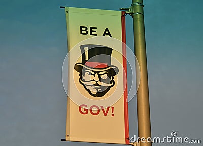 Austin Peay State College Banner, Clarksville, Tennessee Editorial Stock Photo
