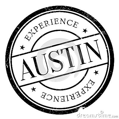 Austin stamp rubber grunge Vector Illustration