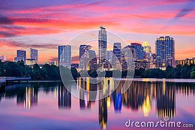 Austin, Texas Skyline Editorial Stock Photo